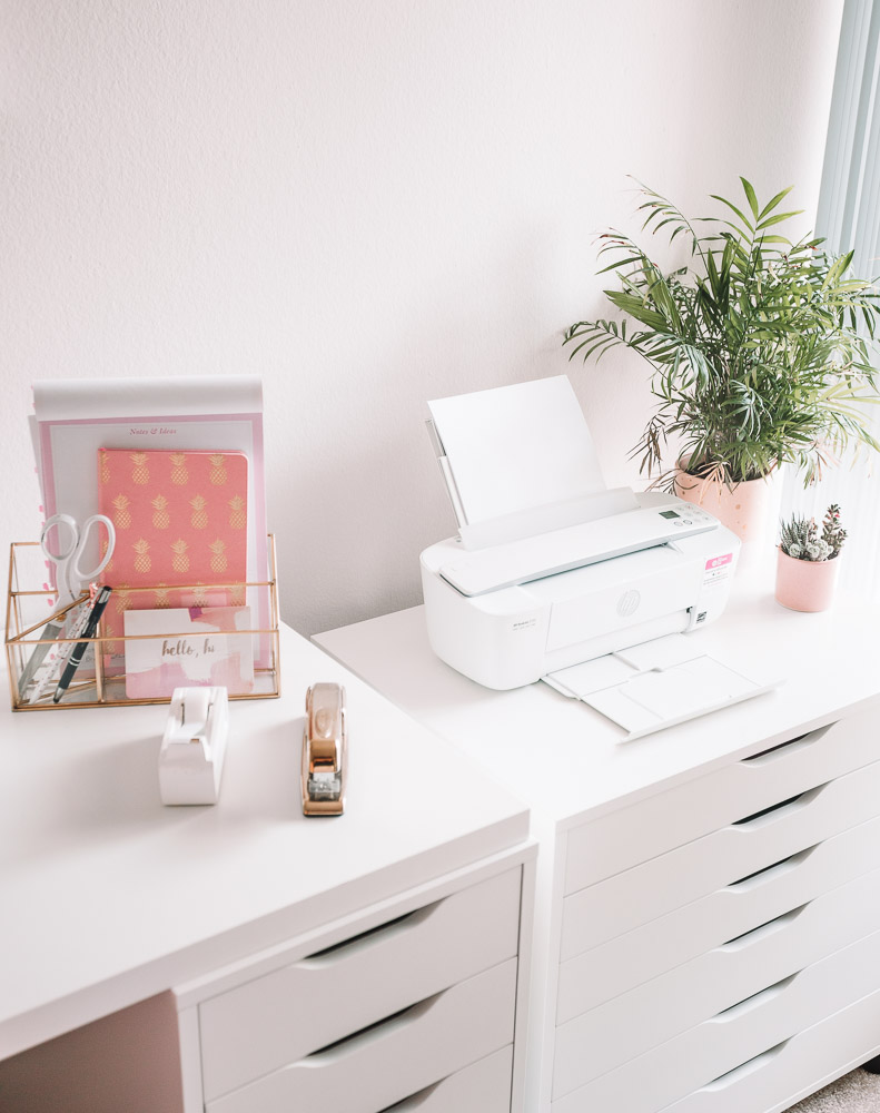 Modern Bohemian Chic Pink Home Office Reveal