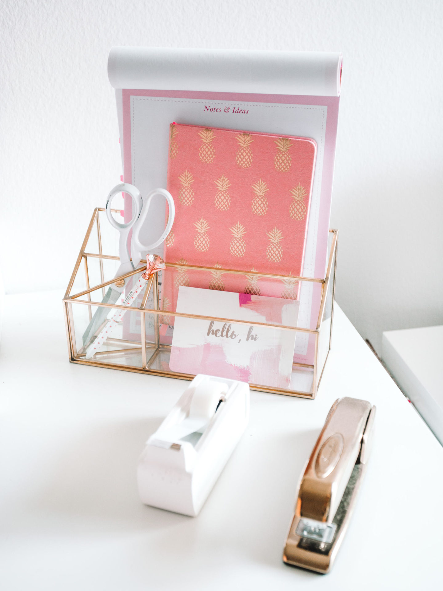 Rose Gold Desk Accessories, Desk Organizer & Office Decor for