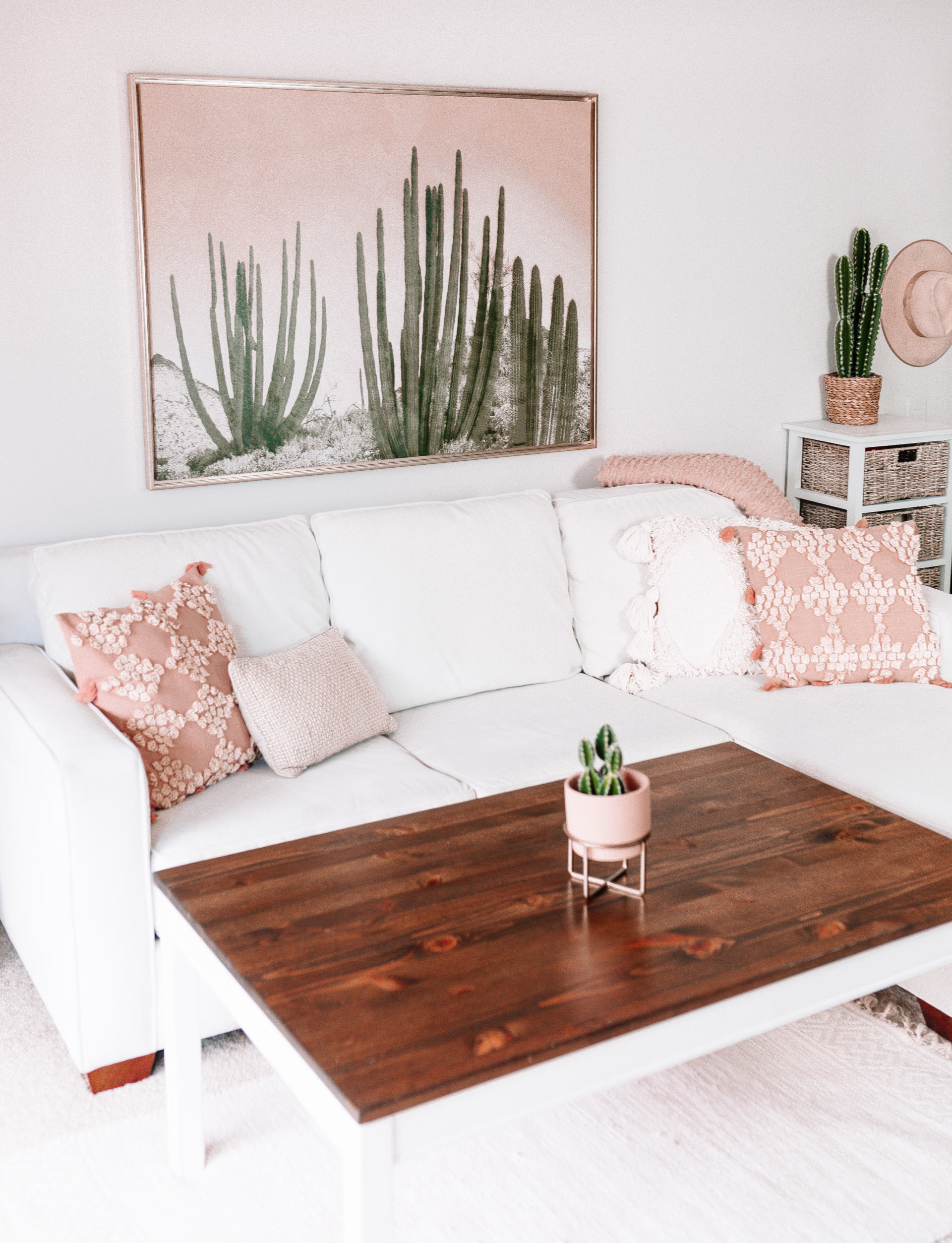 Modern Bohemian Chic Pink Home Office Reveal