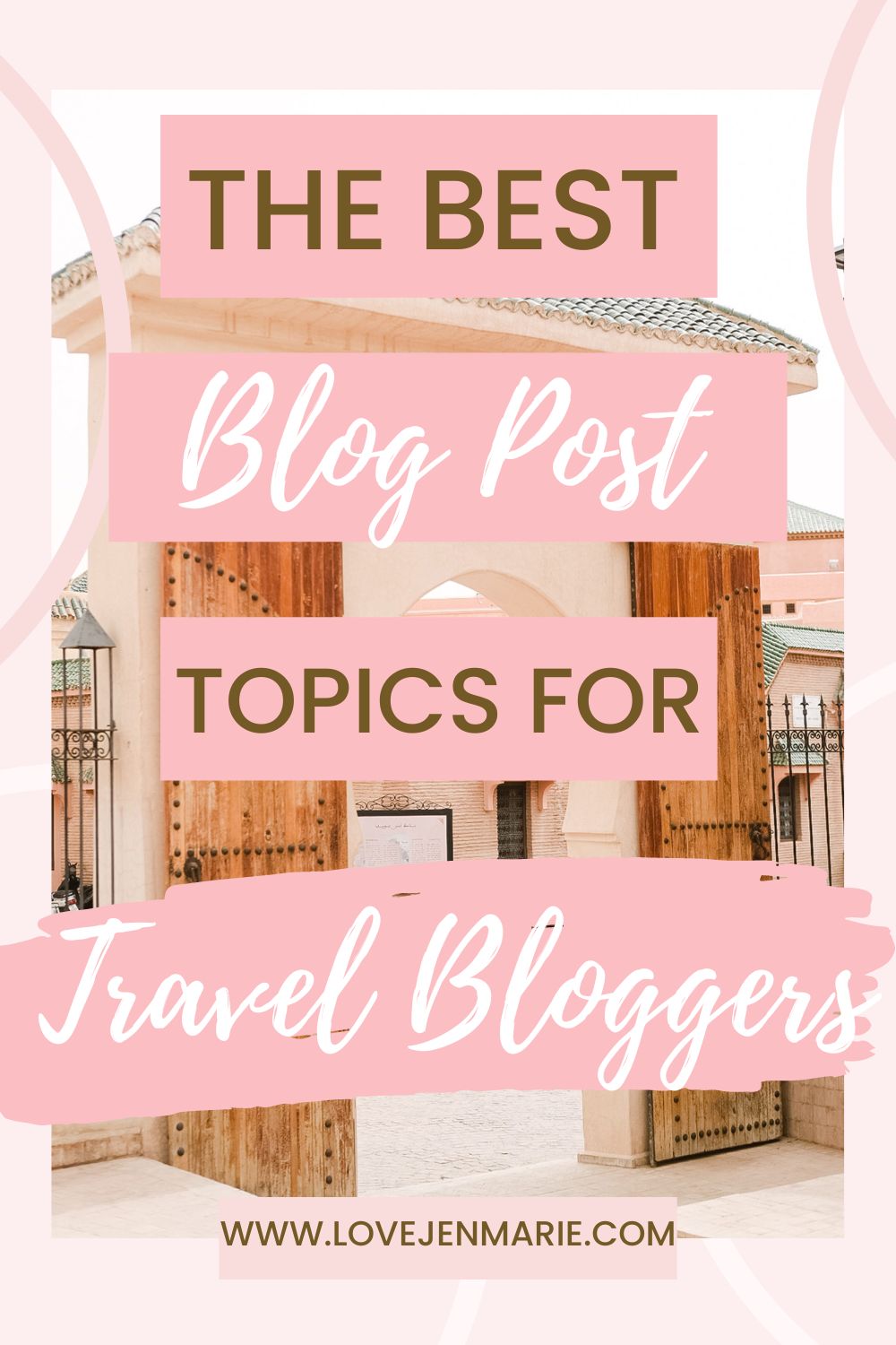 The Best Blog Topics for Travel Bloggers to learn for starting your own travel blog and how to make money while traveling, make money as a travel blogger, how to start a money making blog